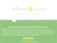 Tablet Screenshot of greenfairyclean.com